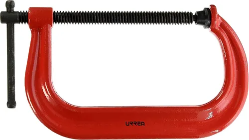 Vista 2 de URREA C-Clamp - Herramienta de sujeción resistente de 8 pulgadas con construcción forjada y diseño de garganta profunda - 408
