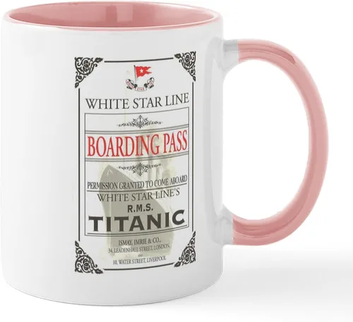 Vista 15 de CafePress The Courageous Titanic Band Taza de café de cerámica de 11 oz (11.0 fl oz)