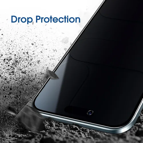 Vista 6 de amFilm Protector de pantalla OneTouch Privacy para iPhone Air 17 de 6.5'' + Protector de lente de cámara Instalación con alineación automática
