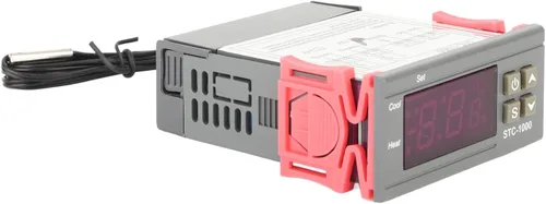 Vista 9 de STC-1000 Controlador digital de temperatura multiusos, termostato de refrigeración y calefacción con sensor NTC para fermentador de cerveza casera
