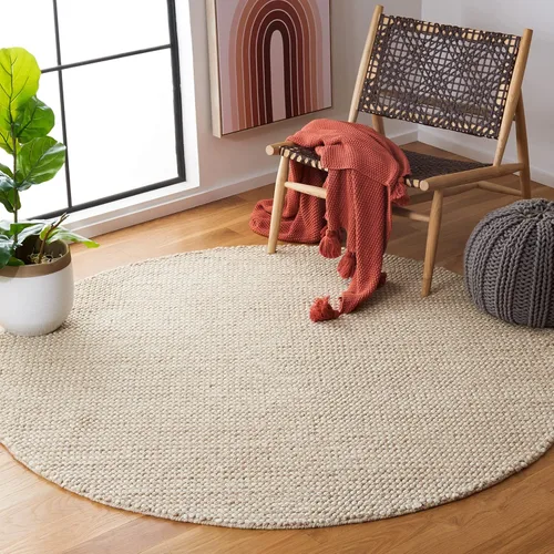 Vista 17 de SAFAVIEH Natura Collection NAT426B - Alfombra de lana hecha a mano para entrada, sala de estar, dormitorio, 2 pies 3 pulgadas x 9 pies, color beige