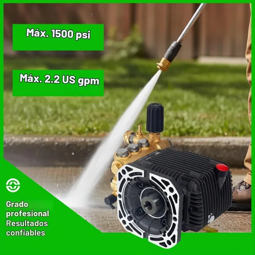 Vista 7 de Canpump CF 1522 E: 1500 psi @ 2.2 US gpm, bomba de lavado a presión de eje