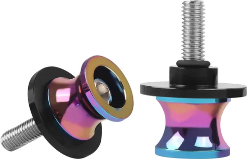 Vista 3 de Worldmotop - 2 carretes de brazo oscilante de motocicleta M6 X1.25 de 0.236 in, carretes de basculante deslizadores de repuesto para Yamaha YZF R1