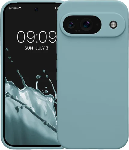 Vista 8 de kwmobile Funda compatible con Google Pixel 9 - Funda protectora delgada de TPU para teléfono - Acabado mate suave - Piedra antigua
