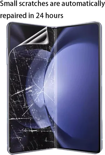 Vista 5 de [2 juegos de 8 unidades] Protector de pantalla mate para Z Fold 5, película de TPU suave, ultrafina, antirreflejos, para Samsung Galaxy Z Fold 5