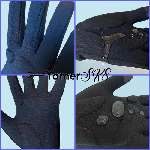 Vista 4 de Guantes de patinaje artístico con almohadillas de gel, protección de palma para competición de práctica