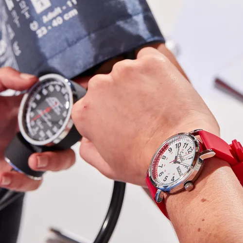 Vista 4 de Speidel Scrub Watch Pulsómetro 30 V2 Pulse Shade Quadrants Enfermeras Médicos Profesionales Estudiantes Hombres Mujeres Unisex Fácil Lectura Dial