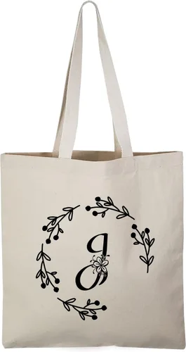 Vista 29 de TBF Bolsas de lona resistentes con iniciales personalizadas para mujer