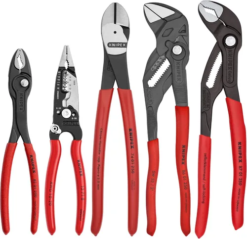 Vista 5 de Knipex - Juego de 5 alicates básicos en rollo de herramientas (9K0080150US)