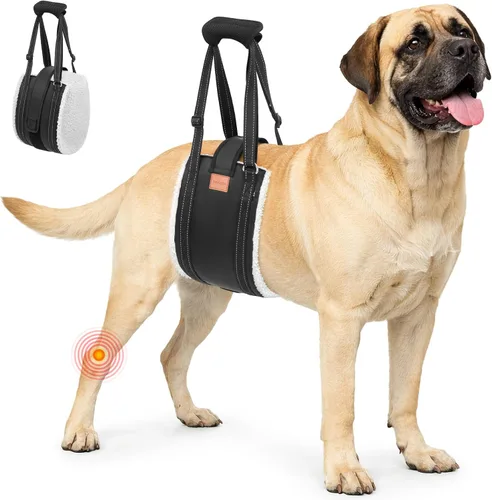Vista 11 de LOOBANI Arnés de elevación para perros para patas traseras, arnés portátil para perros grandes, soporte para patas traseras, cómodo soporte