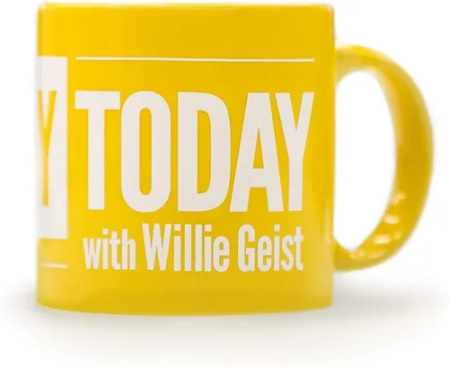 Vista 2 de Taza de café de cerámica NBC Sunday TODAY con Willie Geist, vista en TV, taza de 20 oz, con licencia