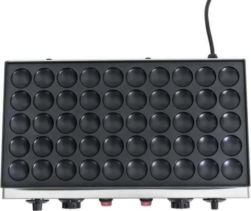 Vista 5 de 50pcs Mini máquina para hacer panqueques holandés comercial panqueques panqueques antiadherente Control de temperatura y tiempo 122-572℉ 1800W