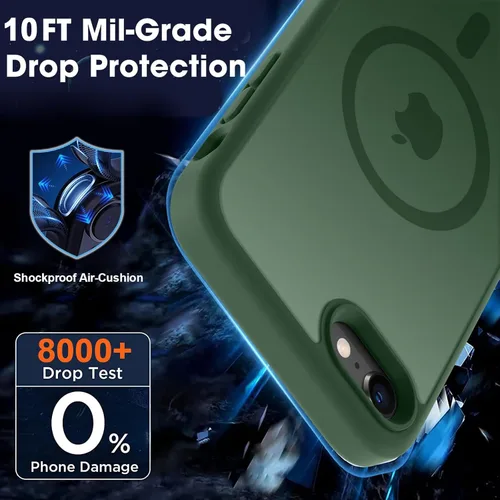 Vista 544 de MOCCA - Funda magnética resistente para iPhone XR de 6.1 pulgadas, compatible con MagSafe, funda con protección contra caídas de grado militar