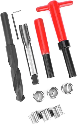 Vista 9 de Kit de reparación de roscas M16x1.5, kit de reparación de roscas de rosca, kit de reparación de roscas de rosca hembra de acero inoxidable, kit