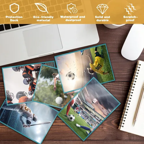 Vista 3 de 100 fundas mate para tarjetas de colección, fundas protectoras de tamaño estándar, protectores de mazo de cartas para tarjetas de béisbol, tarjetas