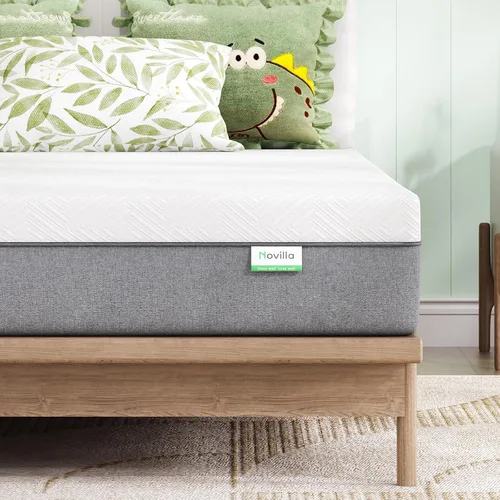 Vista 7 de Novilla Colchón individual XL, colchón de espuma viscoelástica de gel de 6 pulgadas para un sueño fresco y alivio de presión, colchón de firmeza