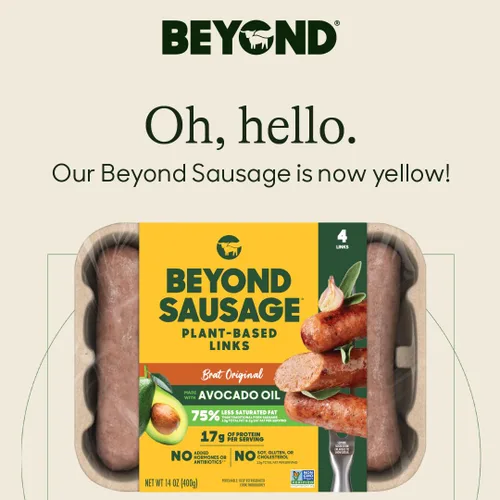 Vista 7 de Beyond Meat Beyond Sausage Salchichas de Cena a Base de Plantas, Brat Original 14 oz