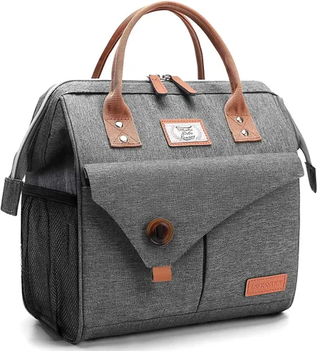 Vista 11 de Lekesky Lonchera térmica portátil para mujer, 11L, color gris