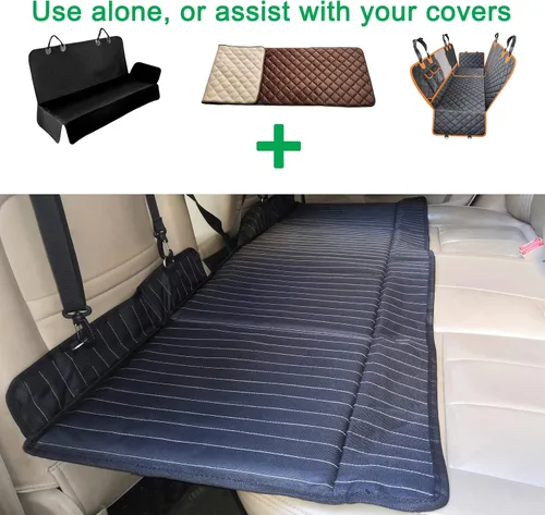 Vista 2 de colchón para auto no inflable, extensor de asiento trasero de auto, colchón portátil para SUV, colchón de auto plegable, colchón de camping