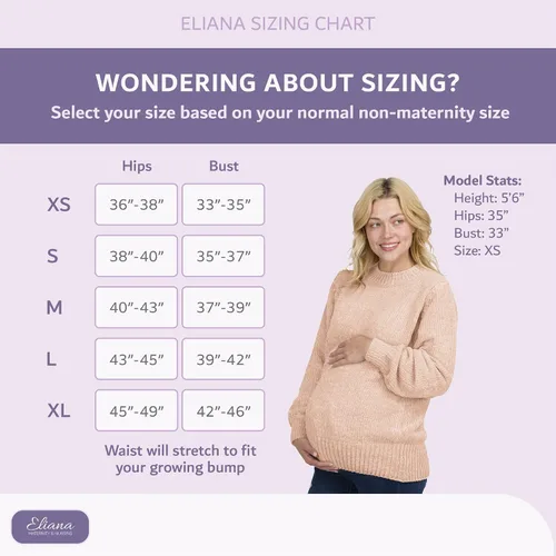 Vista 6 de Eliana Chenille Maternity Sweater - Oversized Maternity Sweater - Maternity Sweatshirts