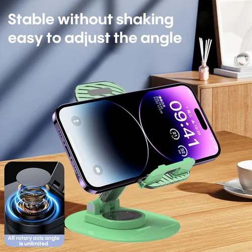 Vista 5 de Soporte plegable para teléfono de escritorio, soporte para teléfono en el escritorio compatible con iPhone 15, 14, 13 Pro Max Mini, adecuado