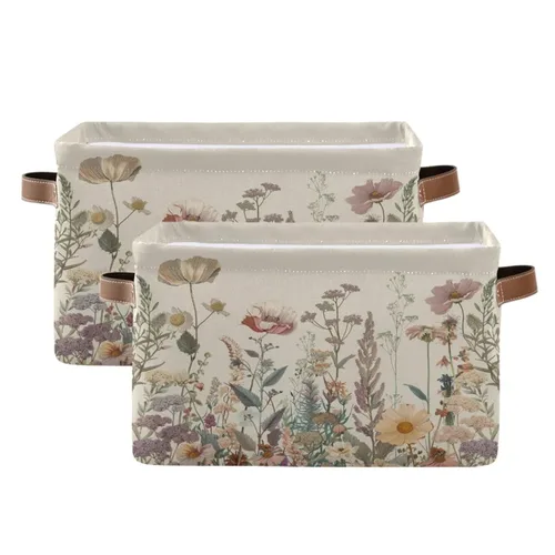 Vista 40 de Emelivor ABC - Contenedor de almacenamiento plegable con asa rectangular impermeable ABC Dinosaurios cesta para almacenamiento cubo organizador
