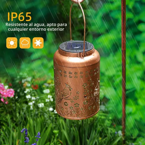 Vista 4 de Regalos para el Día del Padre, faroles solares para exteriores, impermeables, decoración de jardín, regalos de cumpleaños para mujeres, hombres