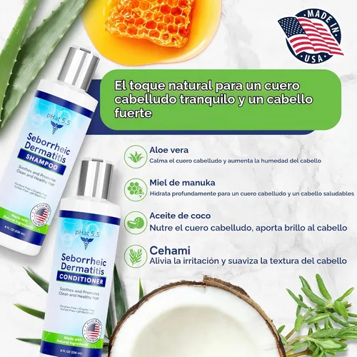Vista 3 de Champú y acondicionador pHat 5.5 para seborrea y dermatitis