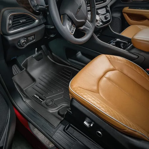 Vista 2 de SMARTLINER Juego de revestimientos de 3 filas de ajuste personalizado compatible con Chrysler Pacifica 2021-2025