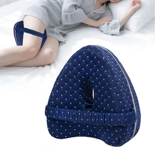 Vista 8 de Almohadas de alineación para dormir de lado, almohada de rodilla para dormir de lado con correa ajustable Alivia el dolor en caderas, rodillas
