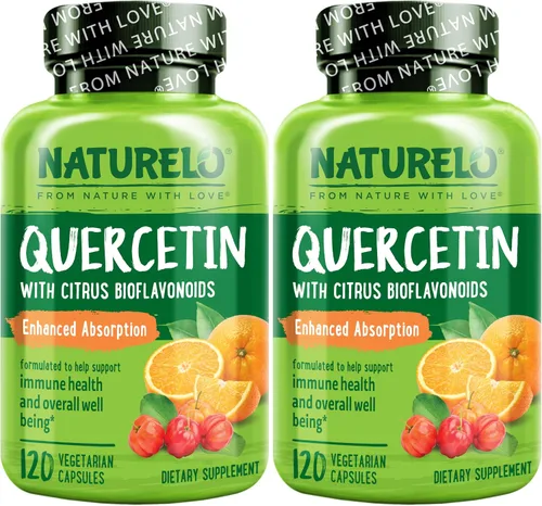 Vista 8 de NATURELO Complejo bioflavonoide cítrico de quercetina con absorción mejorada - 120 cápsulas vegetarianas