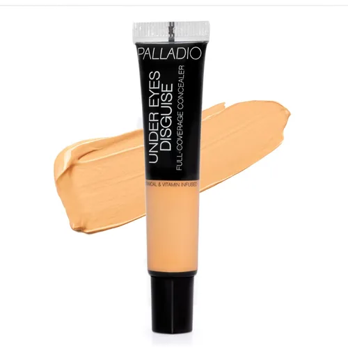 Vista 15 de Palladio Corrector de cobertura completa – Fórmula cremosa para rostro y debajo de los ojos, disfraza ojeras, manchas, líneas finas, unifica el tono