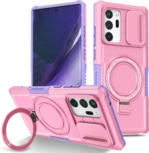 Vista 107 de Funda magnética para Samsung Galaxy Note 20 Ultra, soporte para teléfono, funda protectora mate a prueba de golpes, funda protectora para teléfono