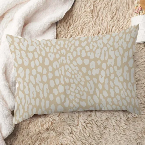 Vista 27 de ArogGeld Funda de cojín lumbar con estampado de leopardo y guepardo negro, funda de almohada para sofá, con manchas de animales marrones y negros