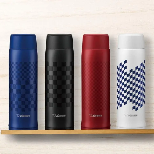 Vista 6 de Zojirushi , Taza aislada al vacío de acero inoxidable, 16 onzas, azul Ichimatsu