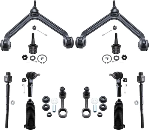 Vista 102 de Detroit Axle - Kit de extremo de 12 piezas para Ford Explorer Mercury Mountaineer 1998-2001 1999 2000, 2 brazos de control delanteros superiores