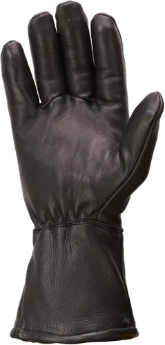 Vista 7 de Milwaukee Leather, guantes térmicos de piel de ciervo, para hombre, negro G317
