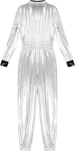 Vista 6 de Xnihocha Disfraz de astronauta para adultos, traje espacial para hombres, juego de rol, cosplay, disfraces de astronauta, traje de vuelo