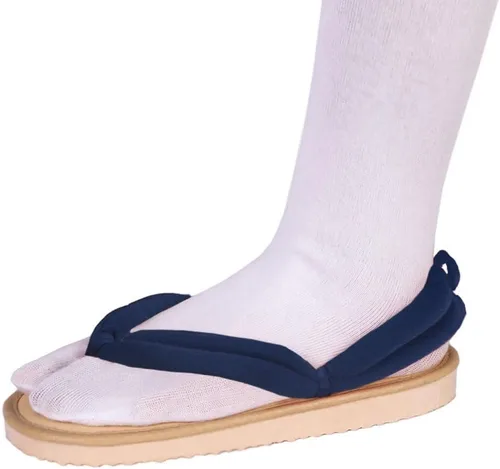 Vista 9 de UZAIN Anime Cosplay Clog Shoes Cosplay Sandal Prop Oshitari with Socks Negro