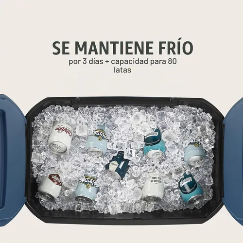 Vista 4 de Coleman Classic Series - Enfriador portátil aislado, resistente a fugas, para exteriores, mantiene el hielo hasta 5 días, 52/70/120/150 cuartos