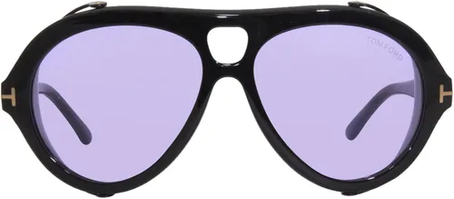 Vista 2 de Tom Ford NEUGHMAN FT 0882 Shiny BlackViolet 6015145 hombres Gafas de sol