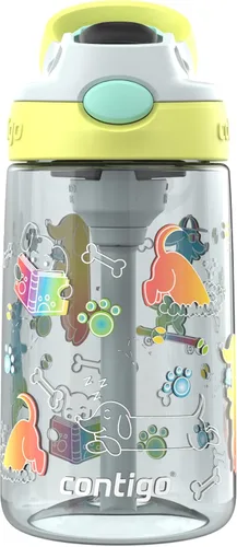 Vista 53 de Contigo Aubrey - Botella de agua para niños, paquete de 2, 20 onzas, azalea/jade y frambuesa azul. Azalea, tapa a prueba de derrames, apta