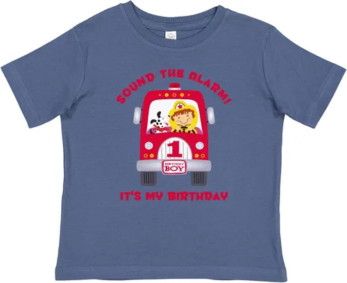 Vista 4 de inktastic Fire Truck 1st Birthday Boy Baby T-Shirt 0020 Blanco