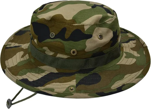 Vista 12 de Sombreros de sol para hombres y mujeres, sombrero de cubo UPF 50+, sombrero Boonie plegable, protección UV, senderismo, playa, pesca, safari