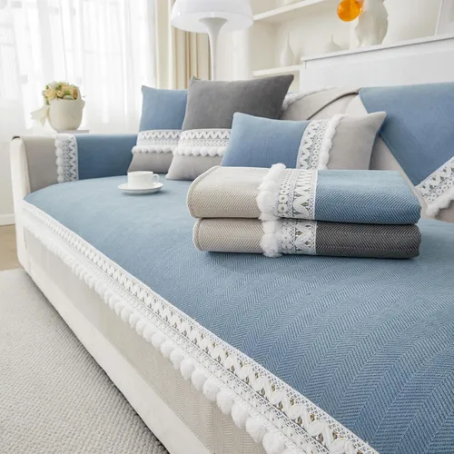 Vista 9 de VClife Funda para Brazo de Sofá Antideslizante Azul Fundas para Reposabrazos para Reclinable, Sillón, Sofá de Dos Plazas y Sofá 1 Pieza Funda Suave