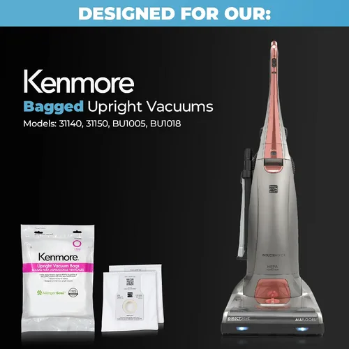 Vista 2 de Kenmore 53293 Bolsas de vacío HEPA tipo O para aspiradoras verticales, paquete de 2