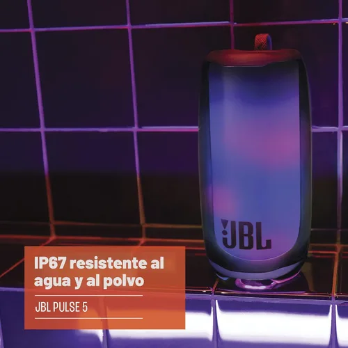 Vista 4 de JBL Pulse 5 - Altavoz Bluetooth portátil con luces deslumbrantes, sonido profesional original, color negro
