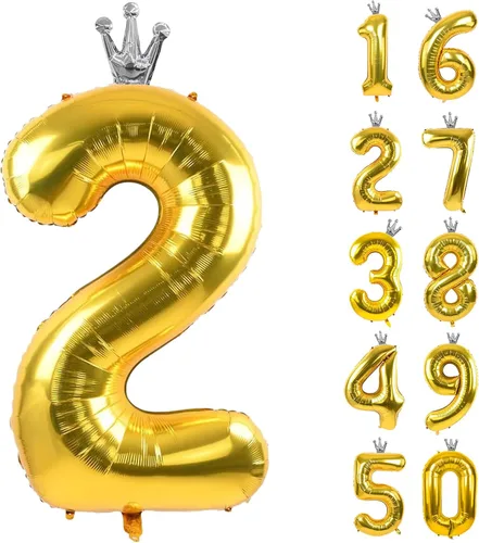 Vista 130 de Globos gigantes de helio de aluminio de 40 pulgadas, color negro, globos digitales grandes del número 0 para decoración de fiesta de cumpleaños