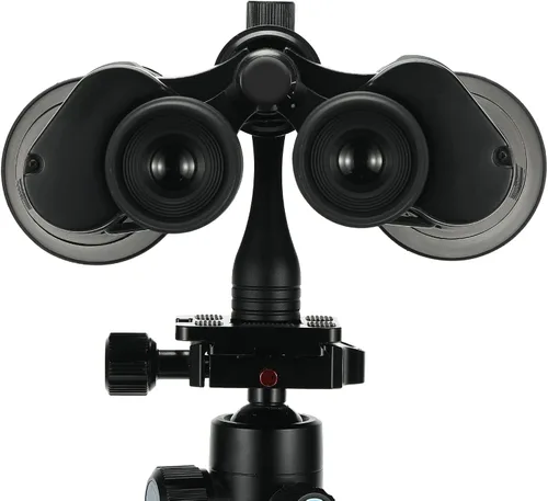 Vista 5 de Adaptador de trípode binocular con rosca de 1/4-20 pulgadas, adaptador de liberación rápida para fijar prismáticos a un trípode de montaje