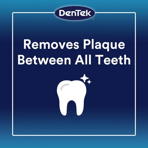 Vista 3 de DenTek Complete Clean - Púas de hilo dental de fácil alcance, sin romper y sin triturar, 75 unidades (el paquete puede variar) Dental Flossers